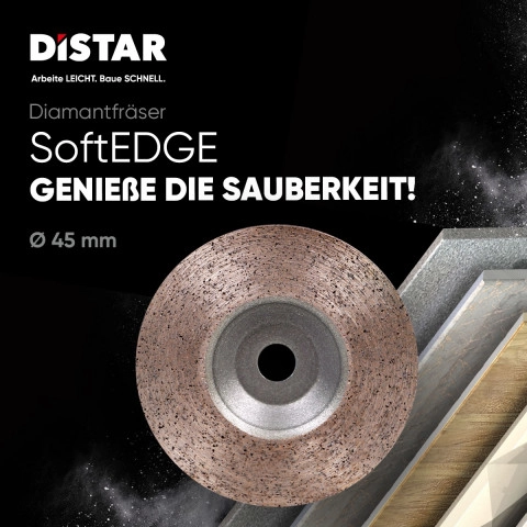Distar Diamanttrennscheibe 125 Mm – 45° Gehrung, Schneiden & Schleifen Für Feinsteinzeug, 1,6 Mm