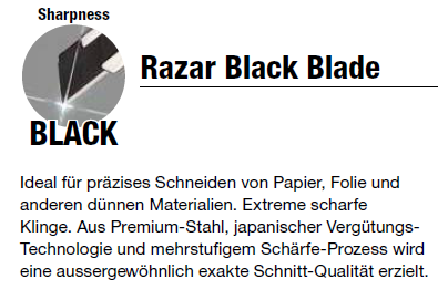 Tajima Razar Black Blade Cutterklingen 18mm LCB50RBC  Sicherheitsspender 10 Stück