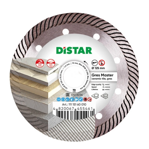 Distar DIAMANTTRENNSCHEIBE 1A1R 125 GRES MASTER DIE SCHNELLSTE KLINGE