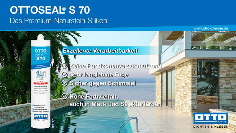 Ottoseal S70 Das Premium Naturstein Silicon Kartusche 310ml