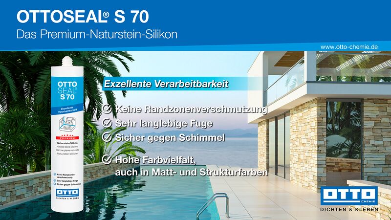 Ottoseal S70 Das Premium Naturstein Silicon Folienbeutel 400ml