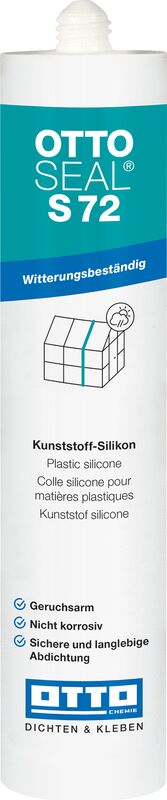 Ottoseal S72 Das Plexiglas- und Kunststoff-Silicon Kartusche 310ml