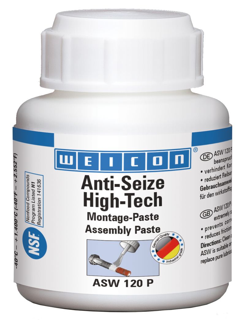 Weicon Anti-Seize High-Tech Montagepaste Schmier- und Trennmittelpaste ASW 120 P 120g