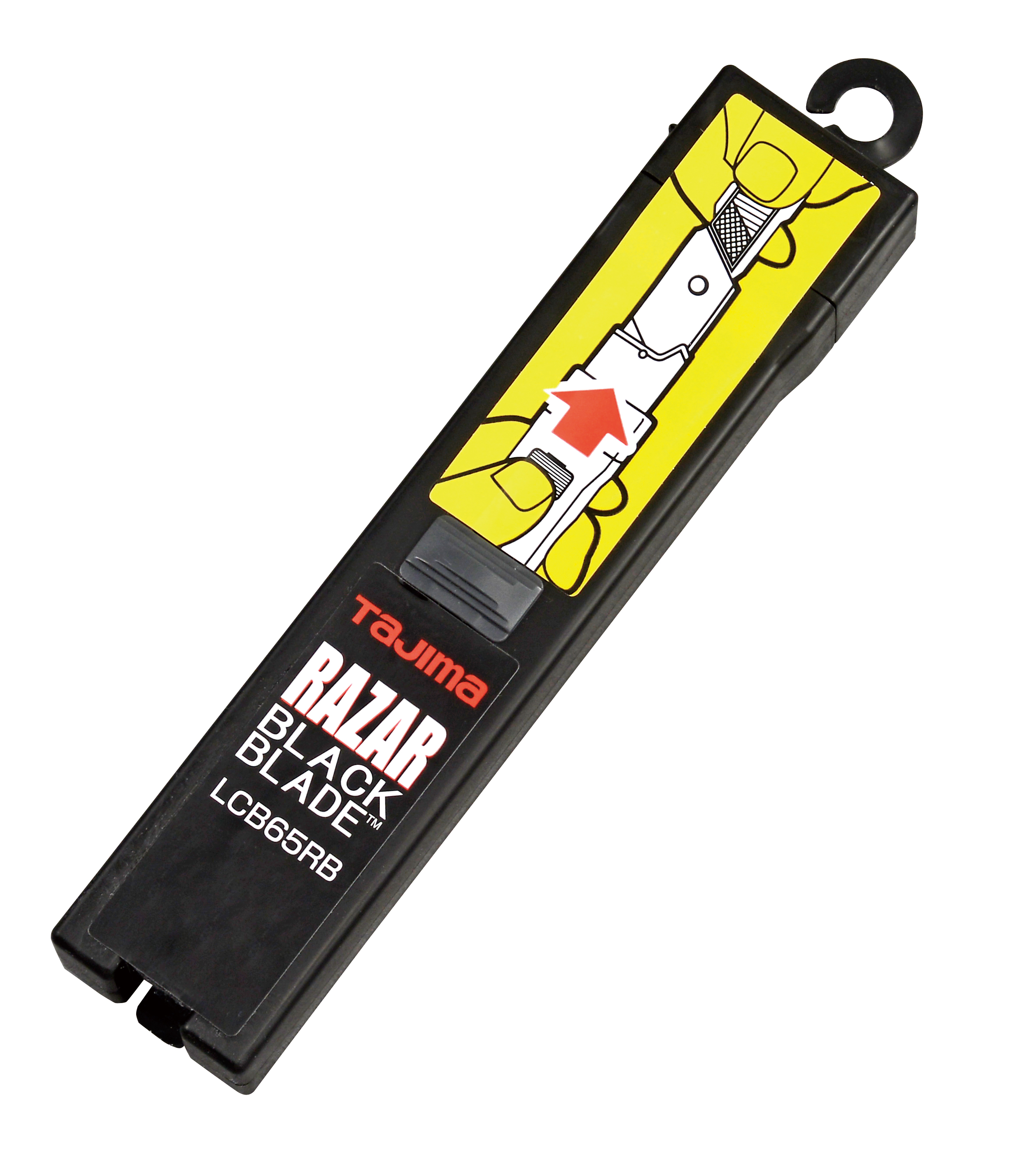 Couteau Rétractable TAJIMA Razor Black - Lame Snap-off 25mm, Verrouillage Automatique, Poignée Ergonomique