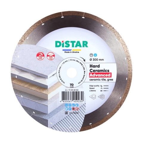 Distar Diamanttrennscheibe HARD CERAMICS Advanced für Nassschneidemaschine