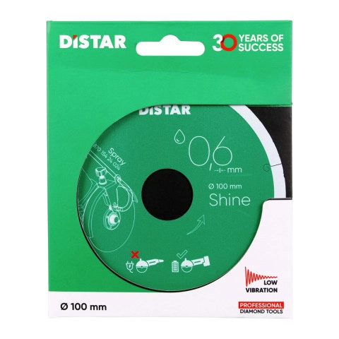 Distar Diamanttrennscheibe 1A1R 0,6x6x22,23 Shine Ultradünner Nassschnitt mit Akku Winkelschleifer