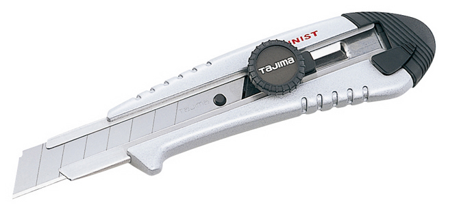 Tajima Aluminist Dial Lock 18mm Cutter Messer mit Spezialgriff aus Aluminium