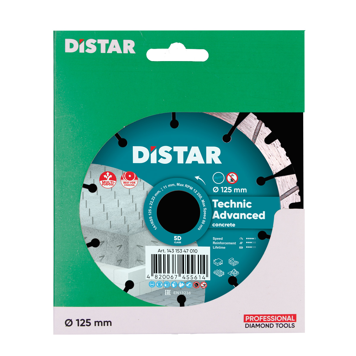 Distar DIAMANTTRENNSCHEIBE 1A1RSS 125 TECHNIC ADVANCED