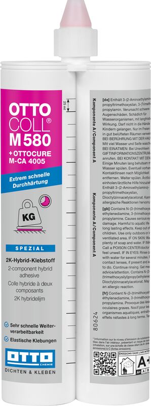OTTOCOLL M 580 Der extrem schnelle 2K-Hybrid-Klebstoff Doppelkartusche 2x310ml