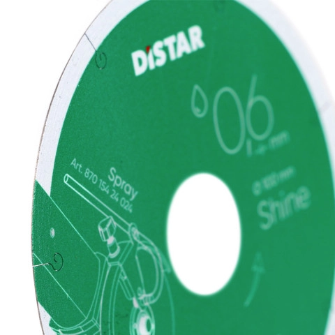 Distar Diamanttrennscheibe 1A1R 0,6x6x22,23 Shine Ultradünner Nassschnitt mit Akku Winkelschleifer