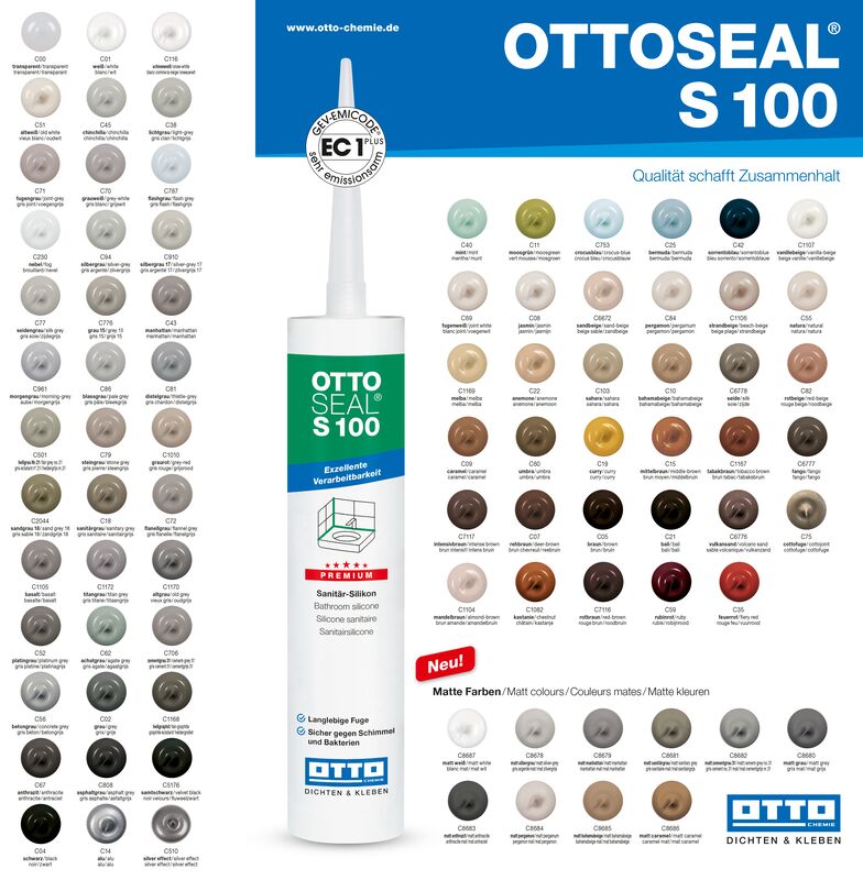 Ottoseal S100 Das Premium Sanitär Silicon Kartusche 300ml
