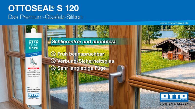 Ottoseal S120 Das Premium Alkoxy Fenster Neutral Silicon Kartusche 310ml
