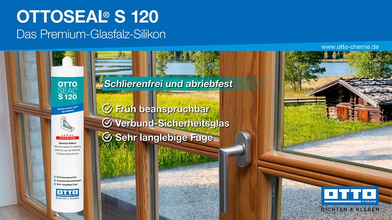 Ottoseal S120 Das Premium Glasfalz und Anschlussfugen Silikon