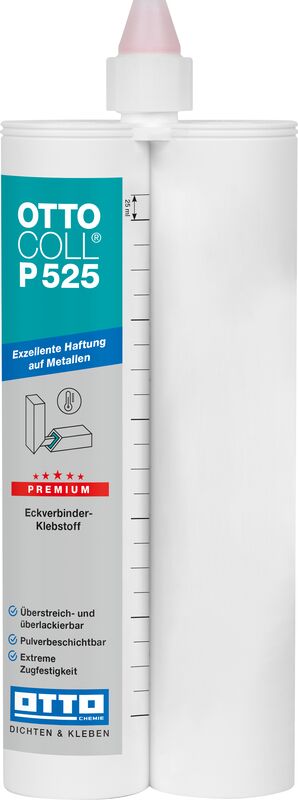 OTTOCOLL P 525 Der Premium-Turbo-Eckverbinder-Klebstoff 2x310ml Doppelkartusche Farbe RAL7012