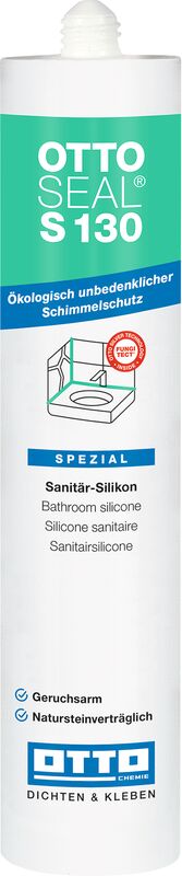 Ottoseal S130 Das geruchsarme ökologische Sanitär- und Natursteinsilicon Kartusche 310ml