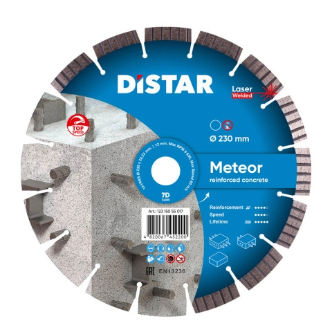 Distar DIAMANTTRENNSCHEIBE 1A1RSS 230 METEOR  Hochverstärkter Beton