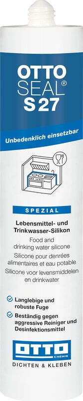 Ottoseal S27 Das Lebensmittel- und Trinkwasser-Silicon Kartusche 310ml