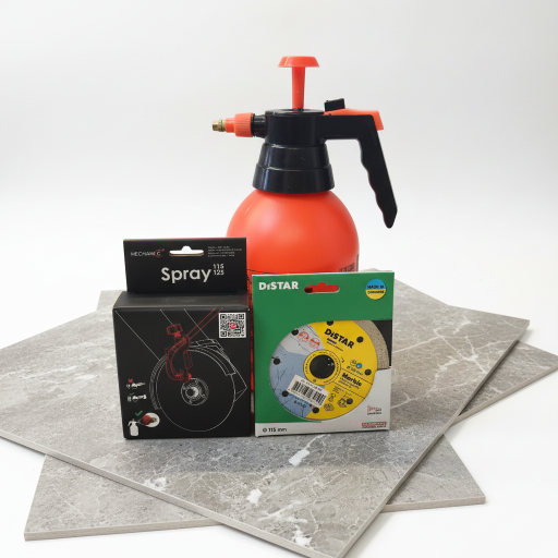 Distar Mechanic Nassschneidesystem Set für Akku Winkelschleifer Distar Mechanic Nassschneidesystem Set für Akku Winkelschleifer