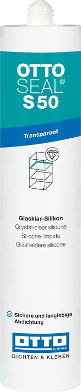 Ottoseal S50 Das glasklar Silicon Kartusche 310ml