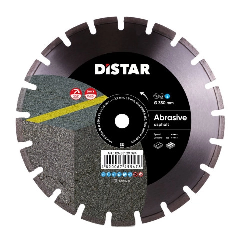 Distar DIAMANTTRENNSCHEIBE 1A1RSS 350 BESTSELLER ABRASIVE OPTIMAL FÜR ABRASIVE MATERIALIEN