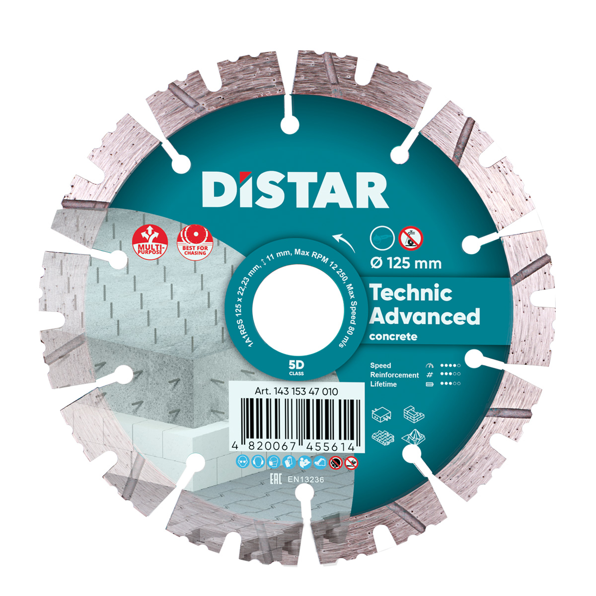 Distar DIAMANTTRENNSCHEIBE 1A1RSS 125 TECHNIC ADVANCED