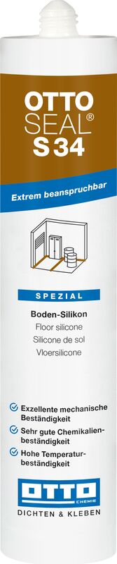 Ottoseal S34 Das Bodenfugen-Silicon +265 C° Kartusche 310ml