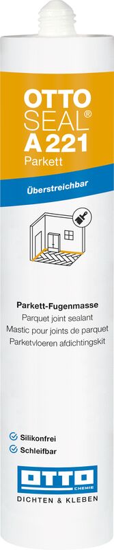 Ottoseal A221 Parkett siliconfrei für Holz-, Laminat- u. Korkböden Kartusche 310ml