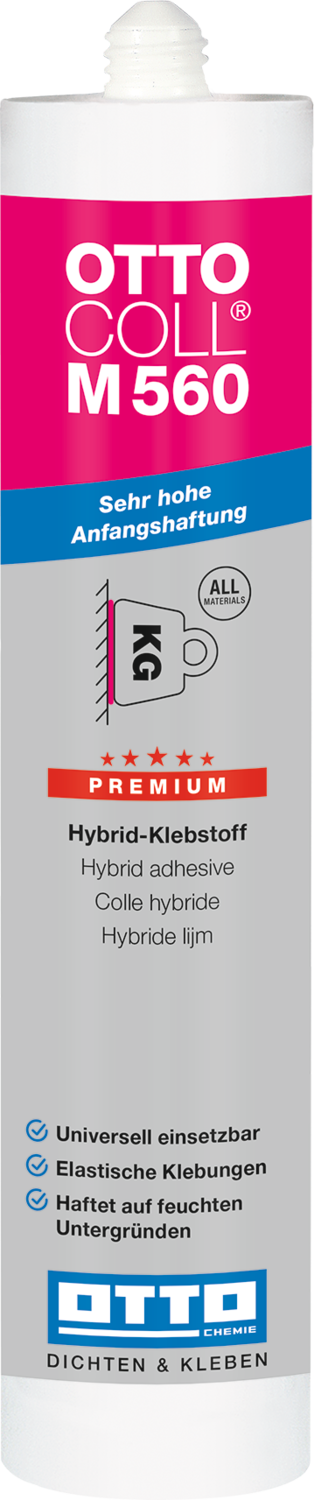 Ottocoll M560 Der universelle Premium-Hybrid-Klebstoff mit sehr hoher Anfangshaftung