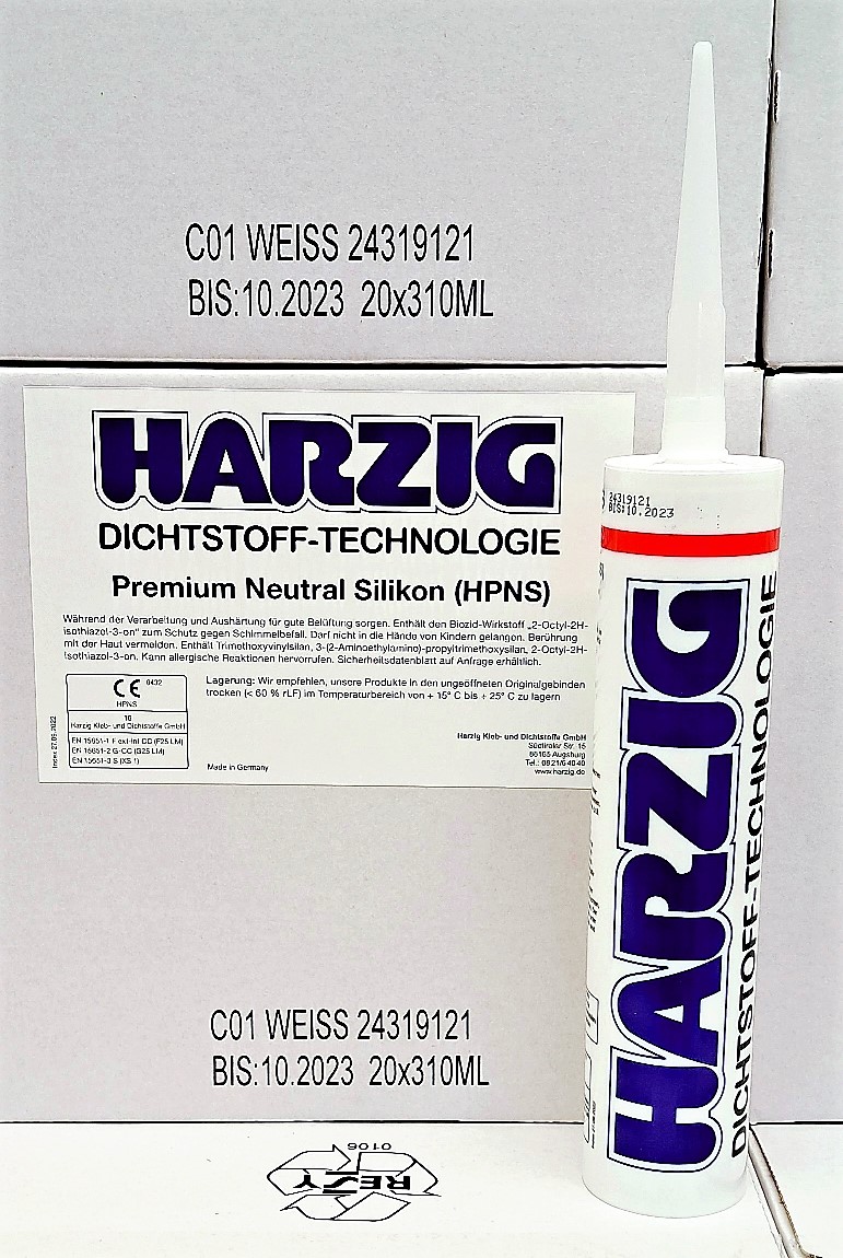 Harzig Premium Neutral Silikon Kartusche 310ml