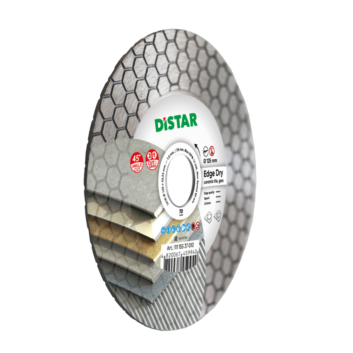 Distar DIAMANTTRENNSCHEIBE 1A1R 125 EDGE DRY