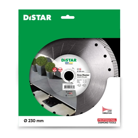 Distar DIAMANTTRENNSCHEIBE 1A1R 230X22,23/H GRES MASTER FÜR AUSSENANLAGEN UND TERRASSE