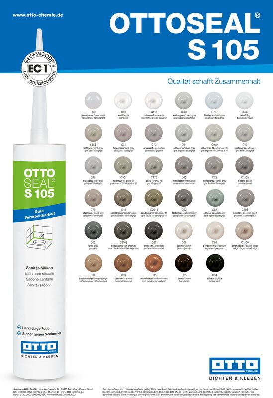 Ottoseal S105 Das Sanitär Silicon