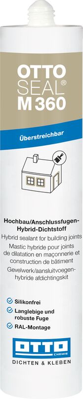 OTTOSEAL M 360 Der Hybrid-Dichtstoff für Hochbau- und Anschlussfugen Kartusche 310ml