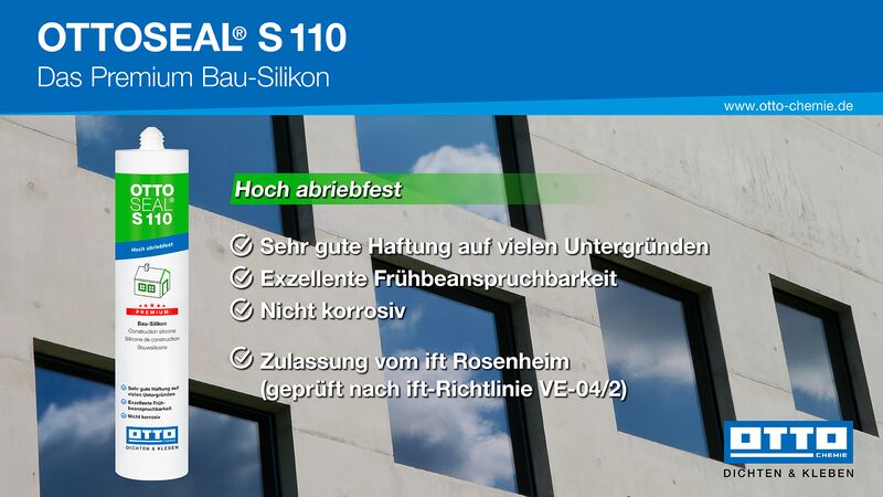 Ottoseal S110 Das universal Premium Bau Silicon